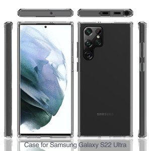 Samsung S22 ULTRA 5G (2022) CASE Transparent Hard Back Shockproof TPU